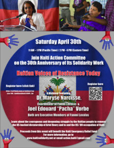 Read more about the article Watch Webinar: Haitian Voices of Resistance Today