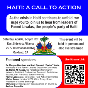 Read more about the article Haiti: A Call to Action April 6th Event