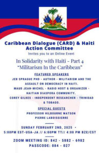 Read more about the article Haiti Webinar: Militarism in the Caribbean